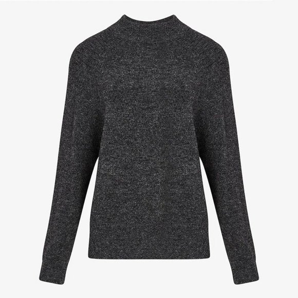 NWT EXPRESS Dark Grey Mock Neck Tunic Sweater Sz XS - Picture 3 of 13